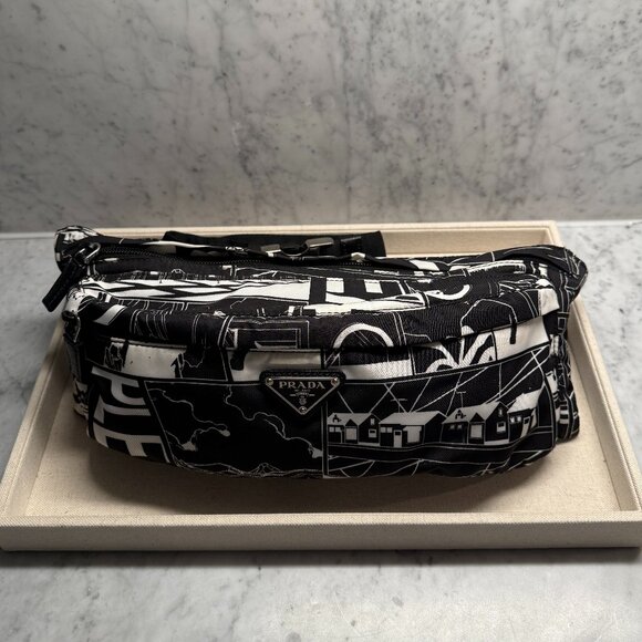 Prada Tessuto and Saffiano Leather Belt Bag - Picture 1 of 6